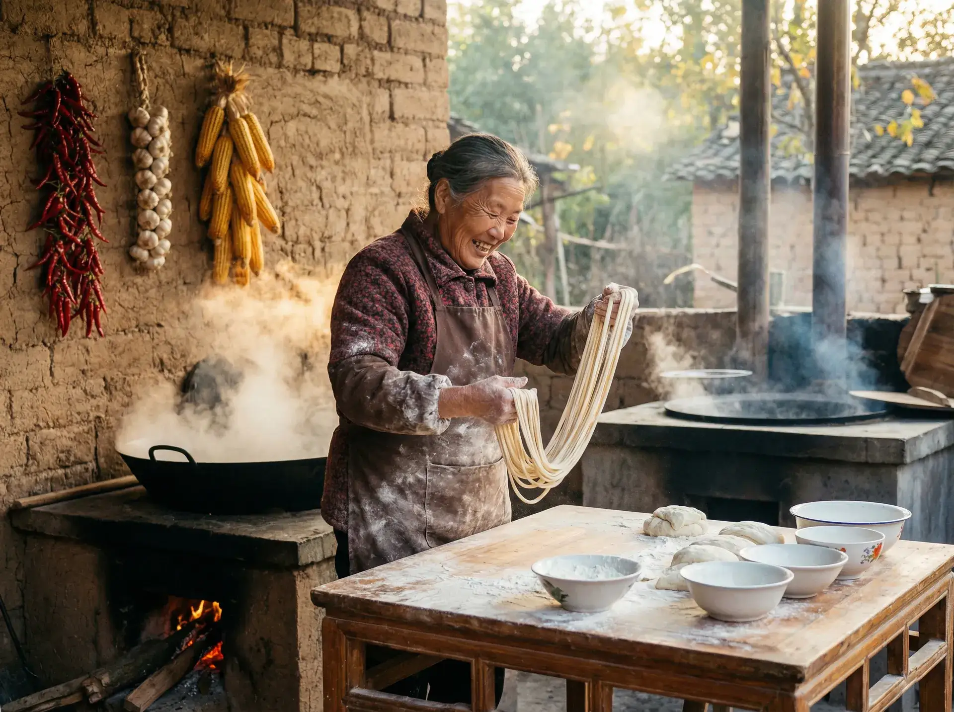 农家大嫂手擀面 - 梦幻西游教师节答题 乡村美食